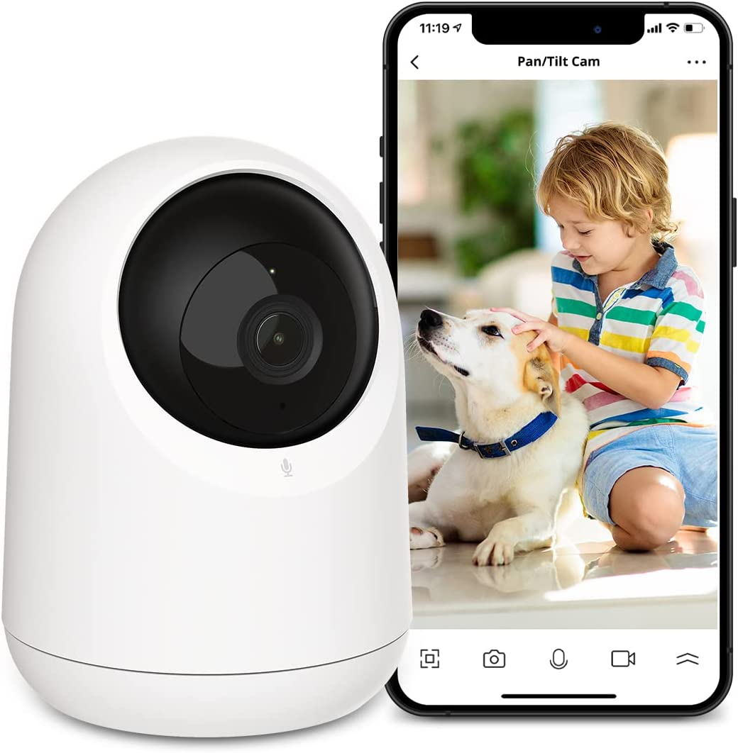 360° 1080P Smart Wifi Baby Monitor Indoor Camera with Pan Tilt for Pets