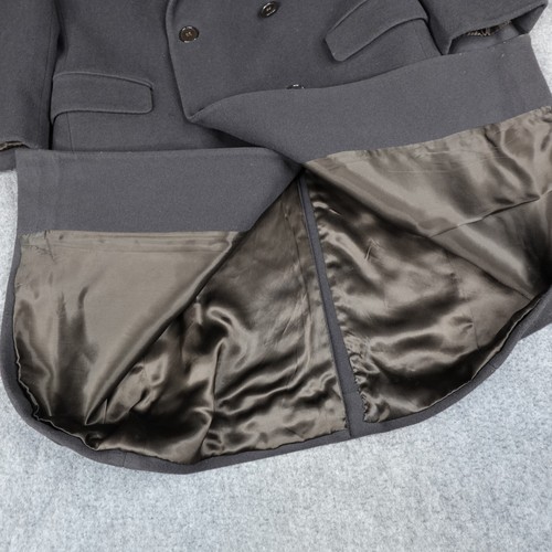VTG Giorgio Armani Jacket Mens 41 Wool Cashmere Coat Double Breasted Peak Lapel - Picture 12 of 23
