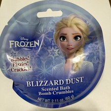 Disney Frozen Blizzard Dust Scented Bath Bomb Fizzies Bubbles Crackle FREE S H