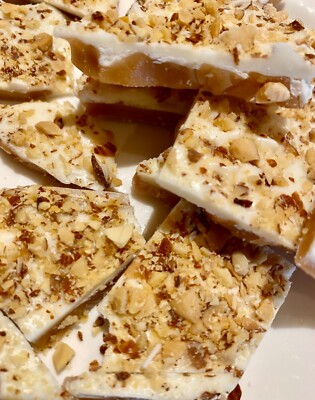 Chocolate Almond Toffee! Delicious handcrafted gift for any event or occasion.