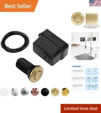 Universal Cordless Air Switch for Garbage Disposal - Long 2.5" Brushed Gold