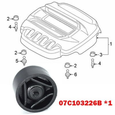 Für A1 S3 A4 A5 S5 A6 A7 Q3 Q5 Motorabdeckung Gummibuchse Tülle Clip
