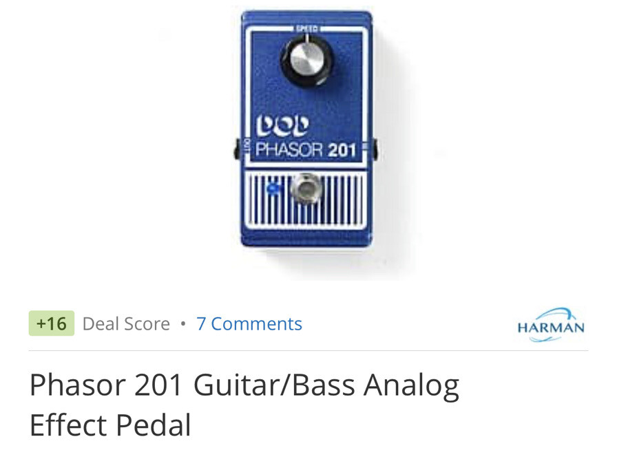 ギター DOD PHASOR 201 DOD Phasor 201 Analog Phaser/Pitch Shifter Guitar Effects