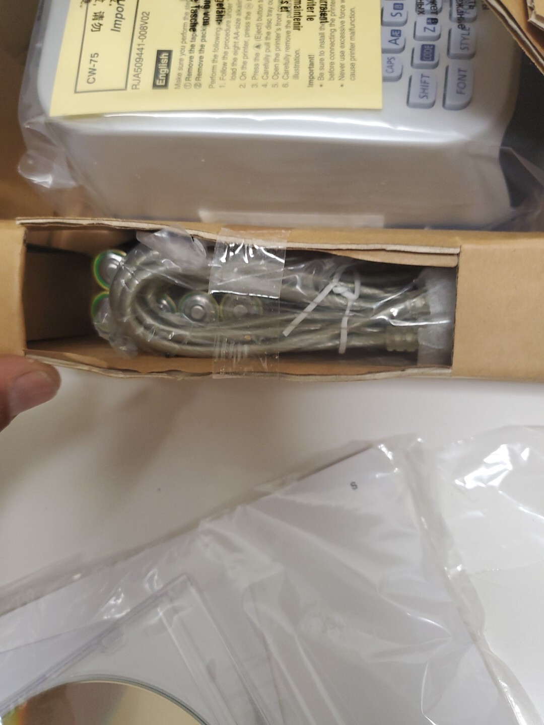 NEW Casio CW75 Disc Title Printer Import Titles on CD DVD USB