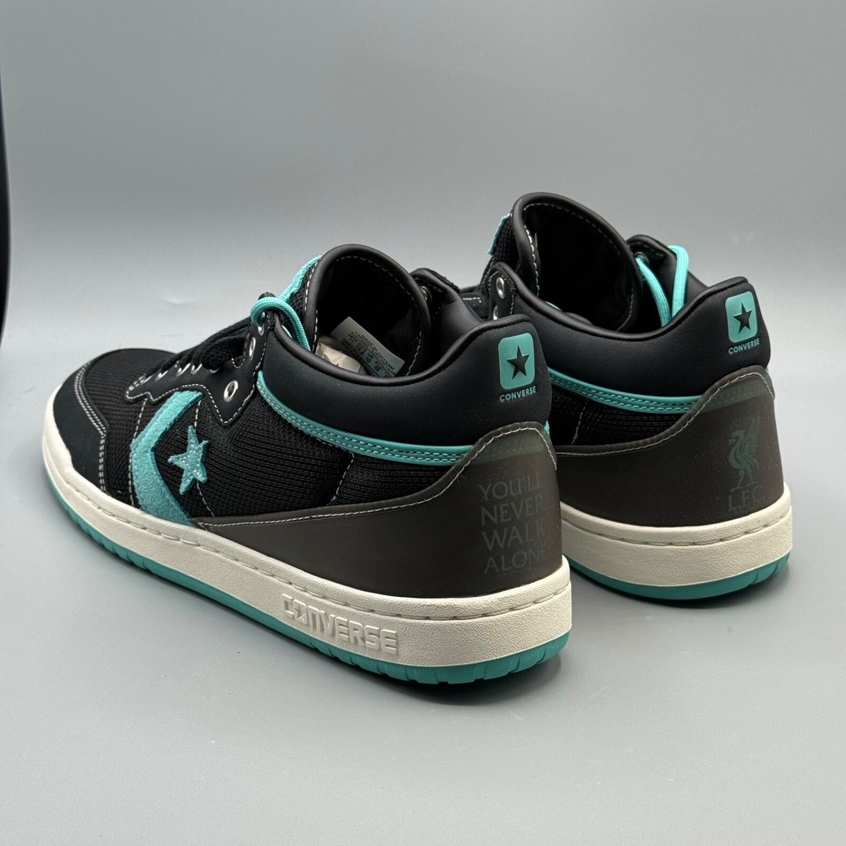 Converse Liverpool FC Men\'s 13 Sneakers Fastbreak Pro Mid Black Teal A12785C Converse Liverpool FC Men main image 2
