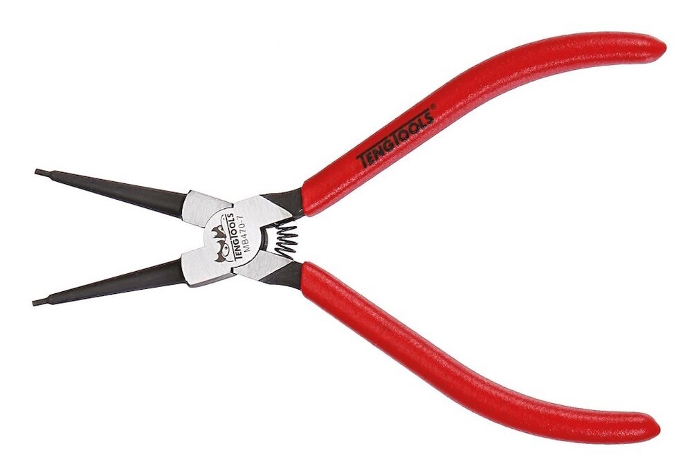 Teng Tools MB470-7 - 175mm Inner Straight Circlip Pliers 19-60mm (Vinyl Grip)