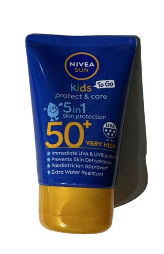 Nivea Sun Screen UV SPF50+ 5in1 SPF50+ Cream 50ml Kids Protect & Care To Go Sun - Afbeelding 1 van 2