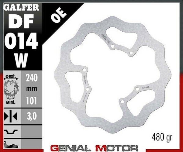 Galfer Front Brake Disc WAVE FIXED 240x3mm HM CRM 250 X 2007 - Image 3