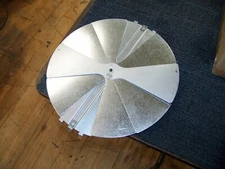 American Louver 12" Round Galvanized Steel Radial Damper New