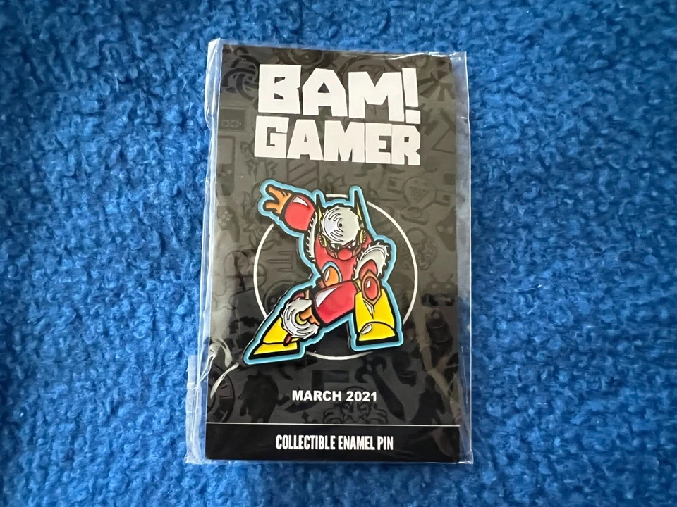 MEGA MAN METAL MAN X/250 ENAMEL PIN Gaming Retro NEW BAM BOX GAMER EXCLUSIVE - Image 2 of 2
