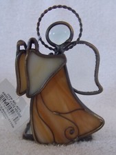 Angel Stained Glass Tea Light Candle Holder