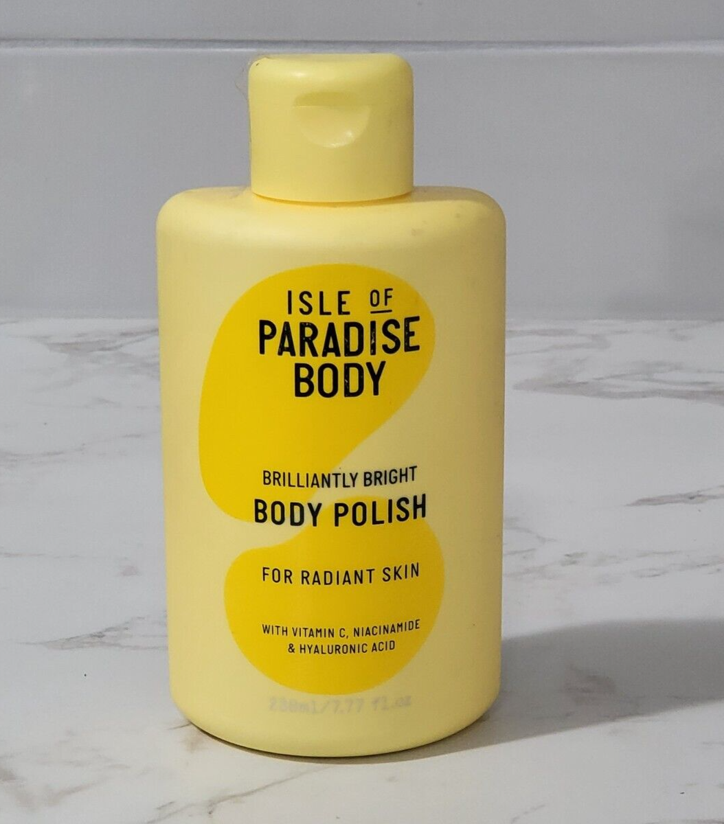 Isle Of Paradise Brilliantly Bright Body Polish 7.77 oz evens skin tone UNSEALED