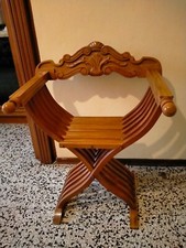 VINTAGE, SEDIA SAVONAROLA, PIEGHEVOLE ANNI 50/60.