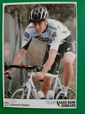 CYCLING cycling card LAURENT DIDIER team SAXO BANK Sungard 2011