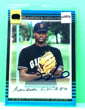 Francisco Liriano 2002 Bowman gold auto autograph rookie card. rookie card picture