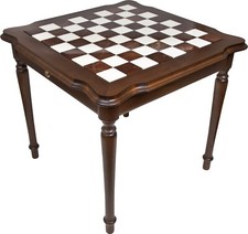 Kings Chess Checkers Marble Table Made in ItaLY