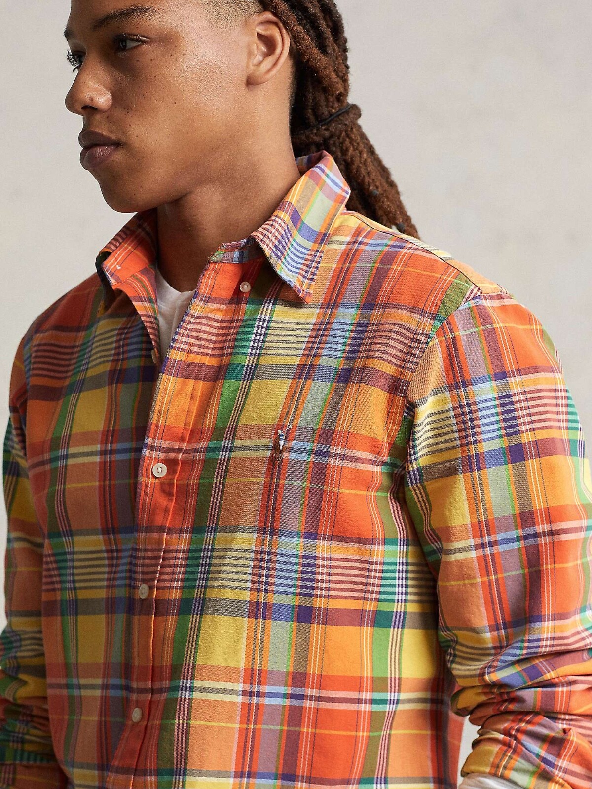 Polo Ralph Lauren Custom Fit Multicoloured Check Shirt-C003-Size Medium-RRP 135 image 4