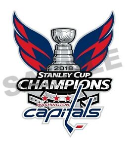 Washington Capitals 18 Stanley Cup Champions Sticker Hockey Die Cut Logo Vinyl Ebay