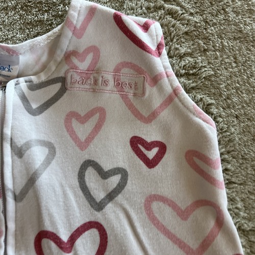 Halo Mädchen rosa grau Sterne Vlies Schlafsack KLEIN 0-6 Monate - Bild 2 von 6