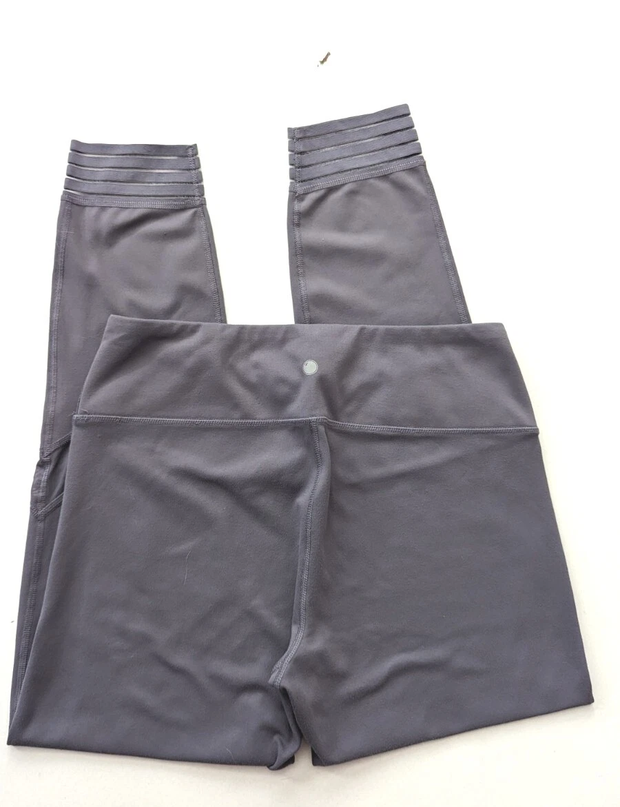 yogalicious front pocket sheer trim leggings