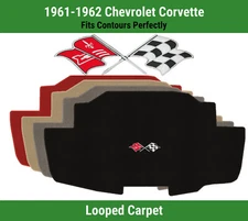 Lloyd Classic Loop Small Trunk Mat for '61-62 Chevy Corvette w/Chevy Cross Flags
