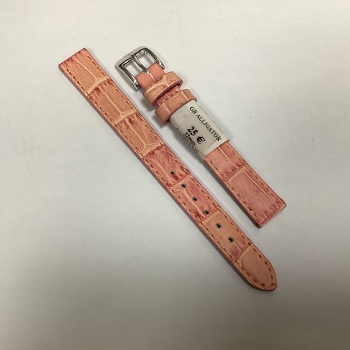Bracelet De Montre ZRC 14mm - Cuir Grain Alligator Ocre - NEUF Avec étiquettes