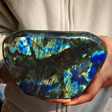 4.62LB Natural Labrador moonstone quartz free form mineral specimen 2.1kg