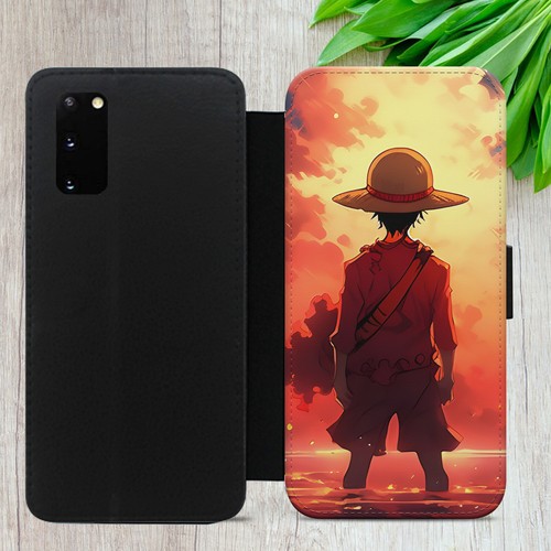 ONE PIECE LUFFY FLIP CASE FOR IPHONE SAMSUNG HUAWEI MANGA WALLET PHONE COVER - Picture 34 of 36