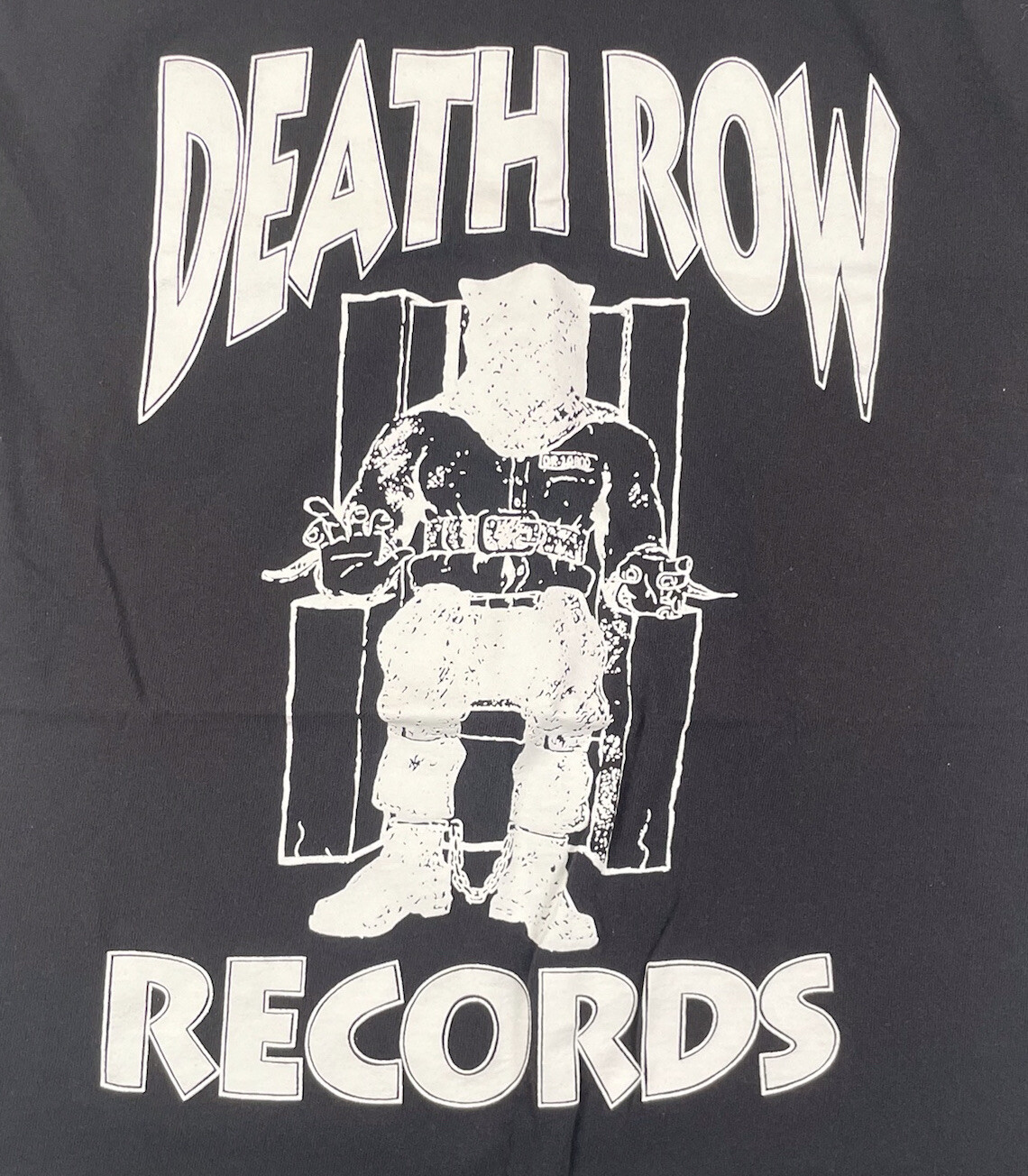 FILA T shirt uomo Death Row Records taglia media Ripple Junction nera manica corta