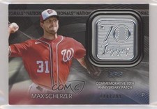 2021 Topps Update Black 114/299 Max Scherzer #T70P-MS Patch fo7