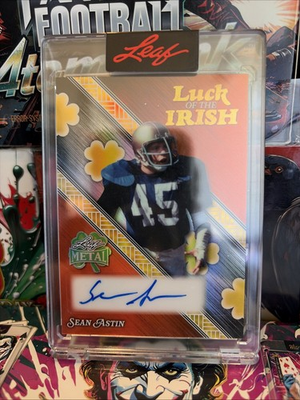 #ad #ad 2026 Leaf St. Patrick#x27;s Day Luck of The Irish Sean Astin 3 4 Auto Rudy Ruettiger $175.00