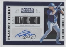 2019 Contenders Draft Picks Prospect Playoff Ticket 5/18 Gavin Lux #9 Auto 0u66