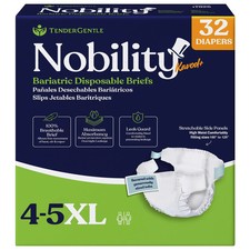 4-5XL Adult Diapers for Men  Women   32 Bariatric Max Disposable Briefs
