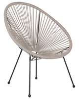 Lustiger Gartenstuhl Spaghetti Stil Rattan Grau Acapulco Ii
