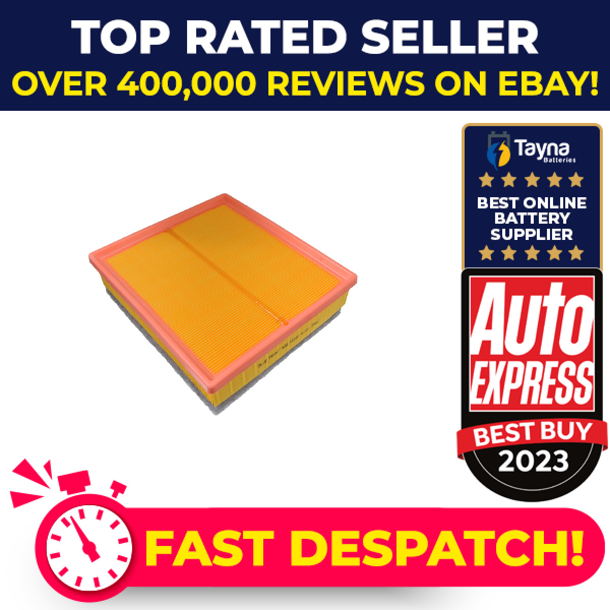 Air Filter fits BMW 328 2.0 12 to 18 Blue Print 13718511668 Quality Guaranteed