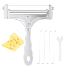 Affettatrice Formaggio Acciaio Inox Tagliaformaggi Portatile per Blocco Formaggio