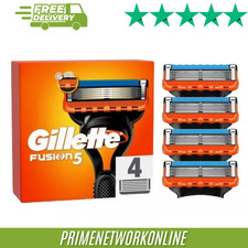 Gillette Fusion5 Men's Razor Blades – 4 Pack 100% ORIGINAL ⭐⭐⭐⭐⭐