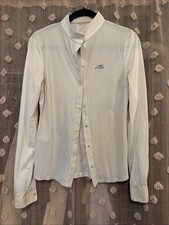 Equiline Women&rsquo;s White Show Shirt Snap Front Equestrian Size 40