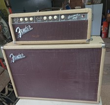 Fender Rough White Bassman amp 1962 Oxblood grill