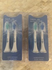 DentistRx Intelisonic Brush Heads Refill 2 Packages Of 2 each Total 4