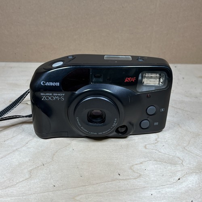 #ad #ad Canon Sure Shot ZOOM S AF 35mm Point and Shoot Film Camera New Battery READ $34.99