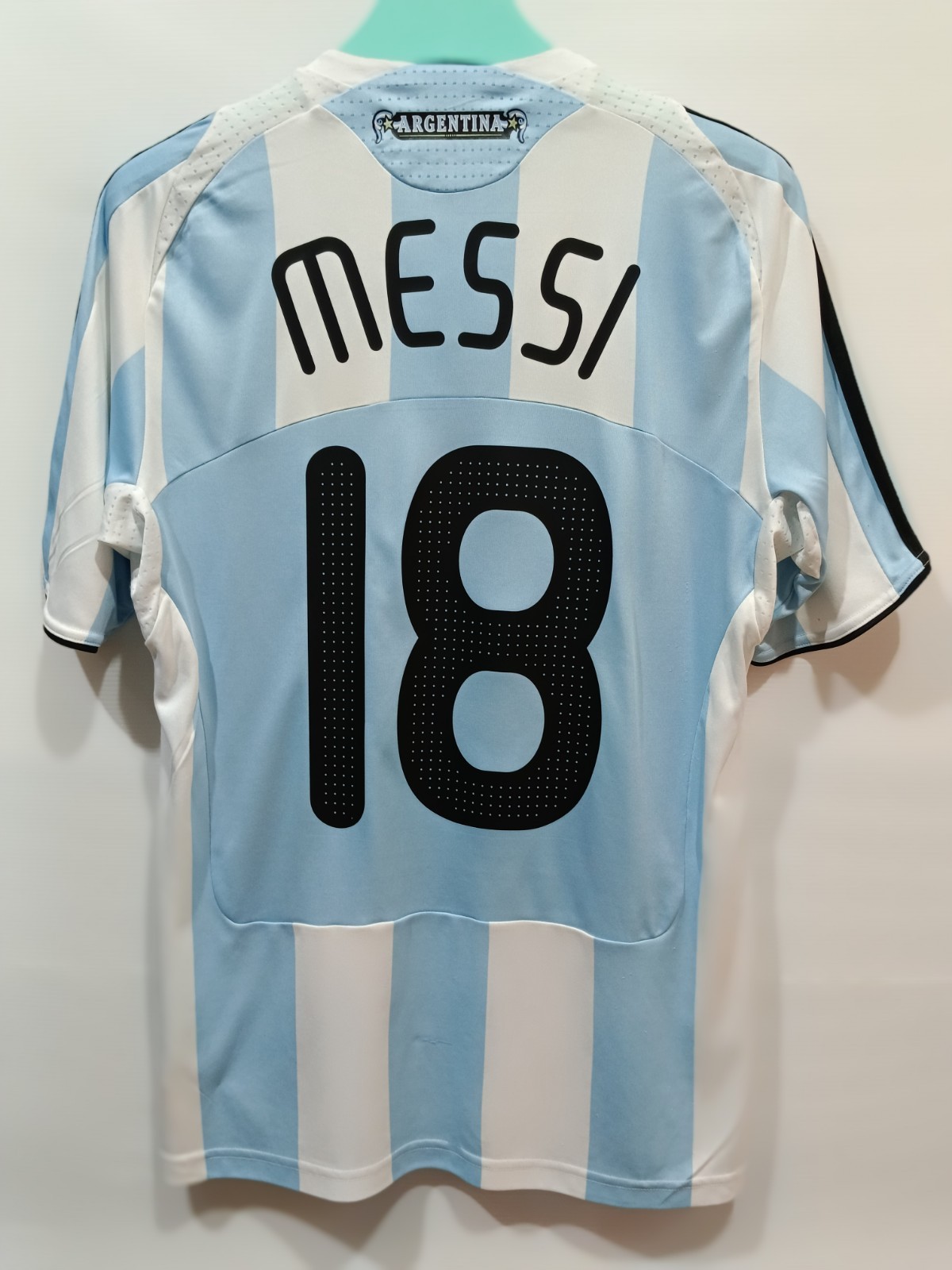 ⚽Original ARGENTINA 🇦🇷 2008 Home Soccer Jersey ⚽Size M ⚽MESSI