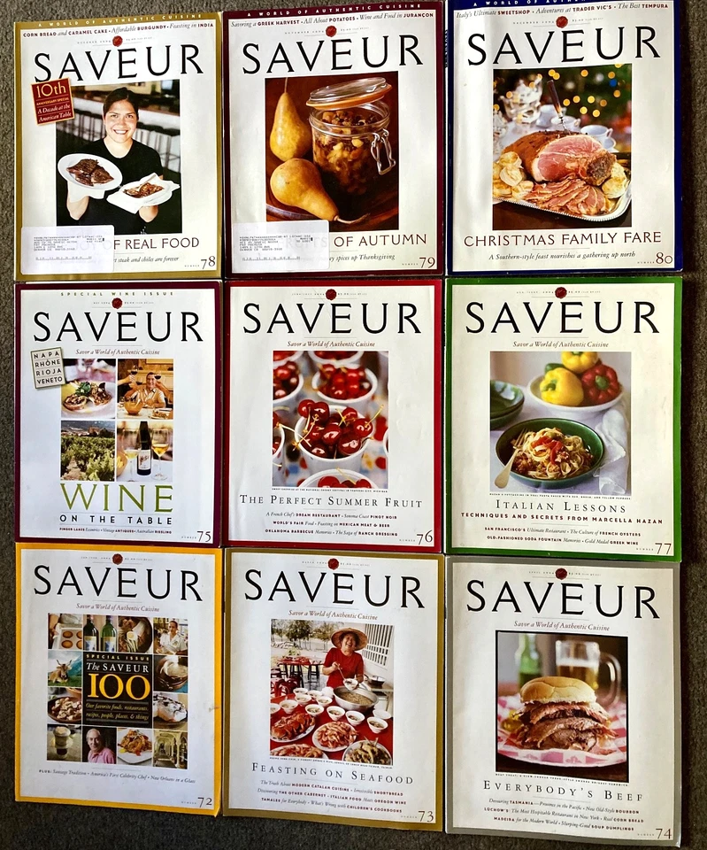 26 SAVEUR MAGAZINE Lot Full Years 2003 2004 2005 Complete Issues #64 to #89 - Image 4 of 4