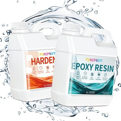 FUNEPOXY Epoxy Resin 1:1- 2L/4L/6L/8L/10/12L/14/16L Kit - DIY Tumbler Crafts