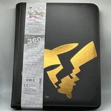 Ultra Pro Pokemon TCG Elite Series Pikachu 9-Pocket Zippered Pro Binder New!