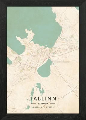 Tallinn Estland gerahmtes Wandbild Poster Leinwanddruck Bild