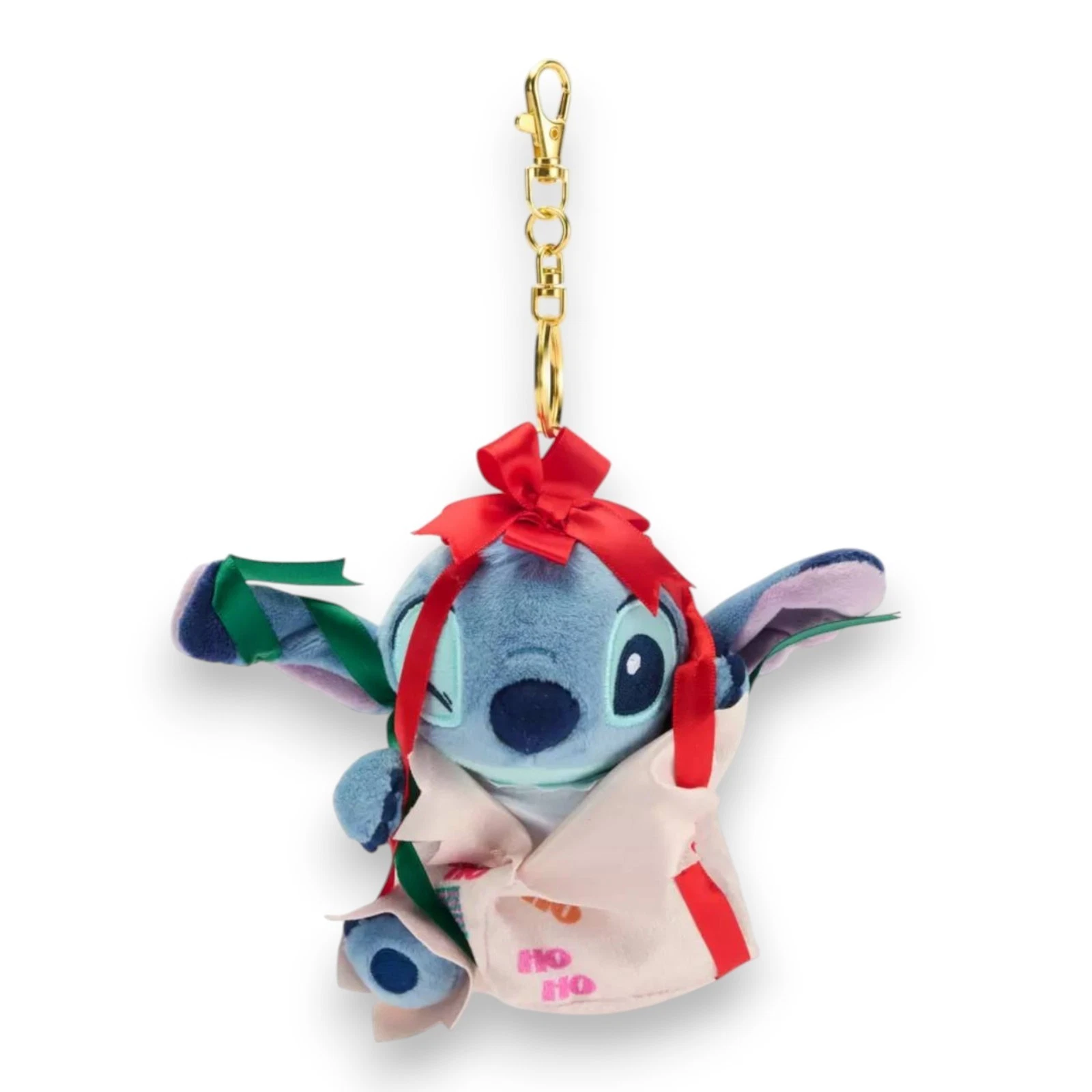 Disney Store Japan Stitch Holiday Plush Keychain Brand New with Tags NWT