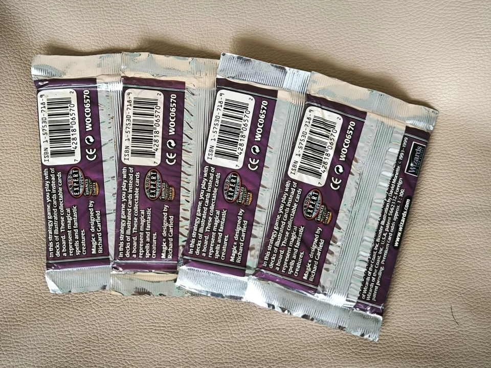 4X BOOSTER PACK MERCADIAN MASQUES Factory Sealed MTG 2000 Magic The Gathering - Image 2 of 4