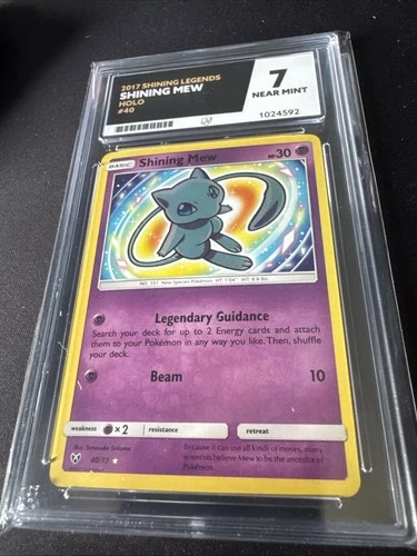 2017 Shining Legends Shining Mew Holo #40 Ace 7