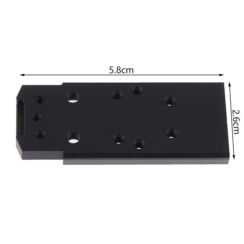 Tactical CNC P320 Rear Sight Mount Plate Base Fit For SIG RMR SRO Accessories